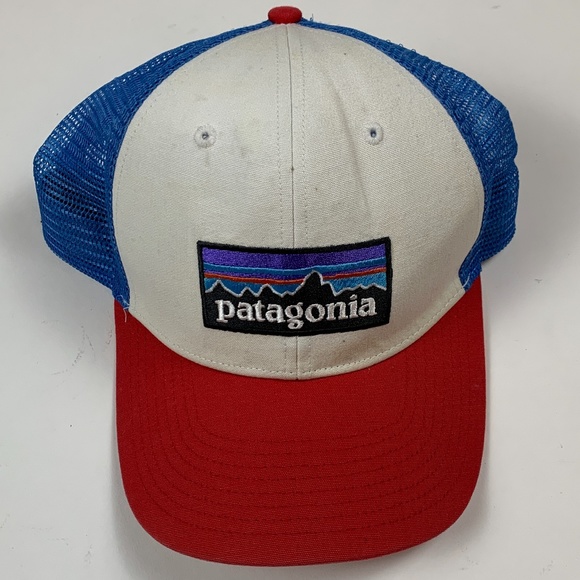 Patagonia Other - Patagonia Red White & Blue Mountain Logo Adjustable Snapback Hat Baseball Cap